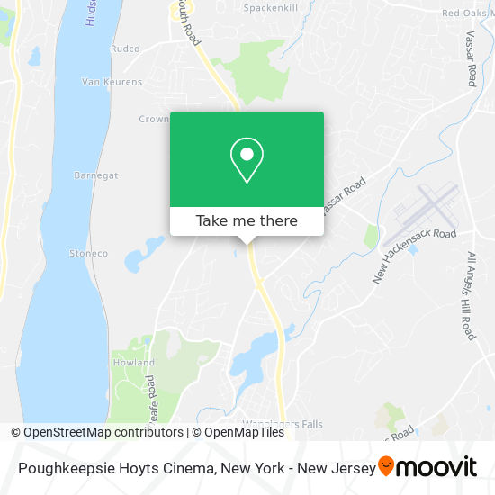 Mapa de Poughkeepsie Hoyts Cinema