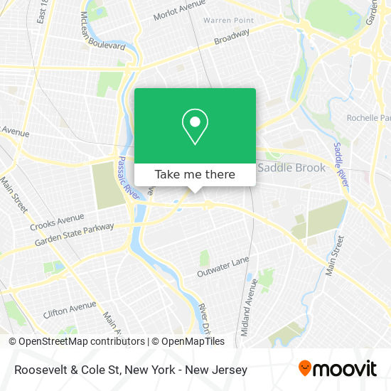 Mapa de Roosevelt & Cole St