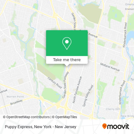 Puppy Express map