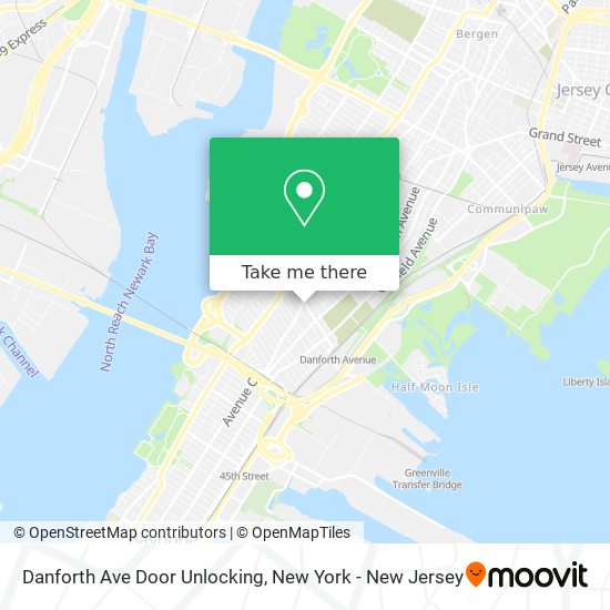 Mapa de Danforth Ave Door Unlocking
