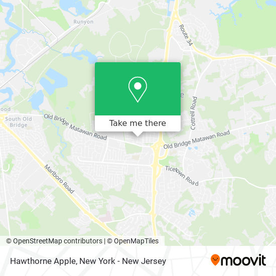 Mapa de Hawthorne Apple
