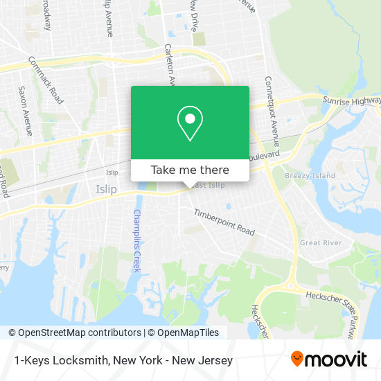 1-Keys Locksmith map