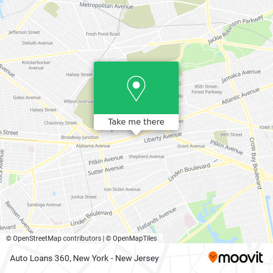 Auto Loans 360 map