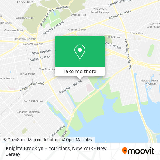 Knights Brooklyn Electricians map