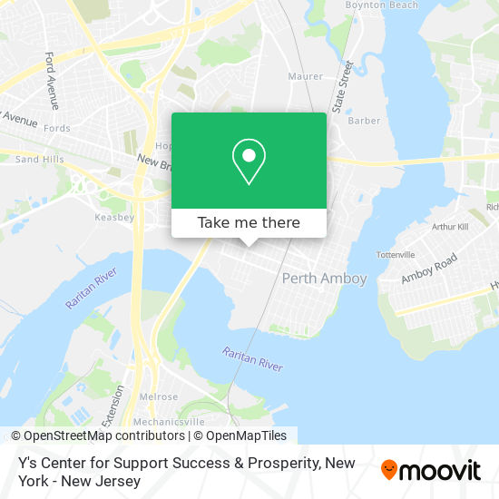 Mapa de Y's Center for Support Success & Prosperity