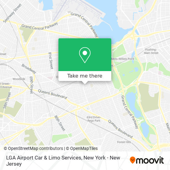 Mapa de LGA Airport Car & Limo Services