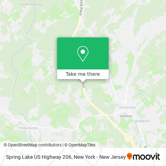 Spring Lake US Highway 206 map
