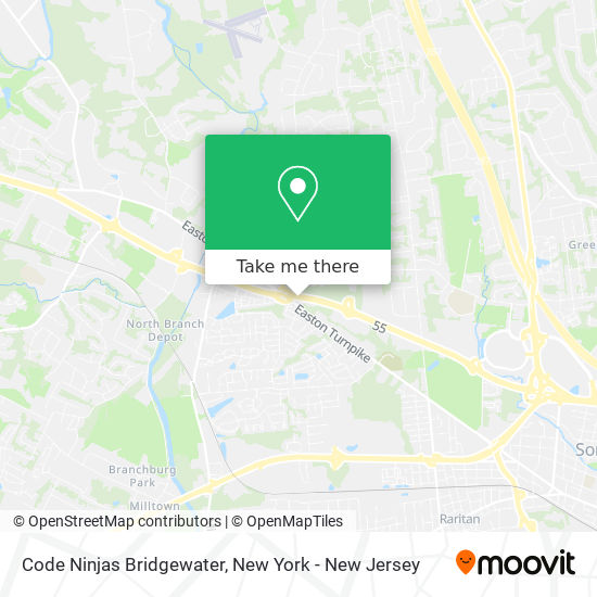 Code Ninjas Bridgewater map