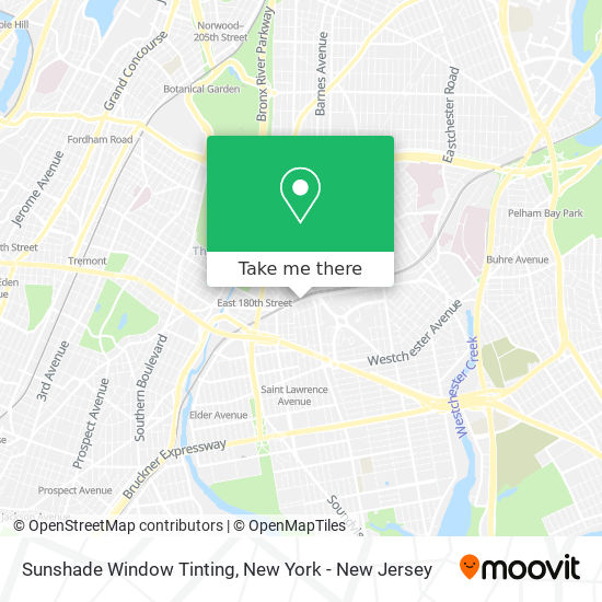 Sunshade Window Tinting map