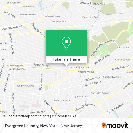 Evergreen Laundry map