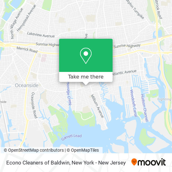 Econo Cleaners of Baldwin map