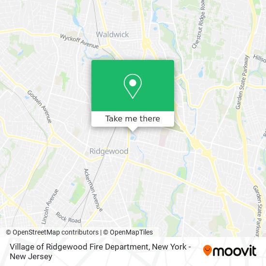 Mapa de Village of Ridgewood Fire Department