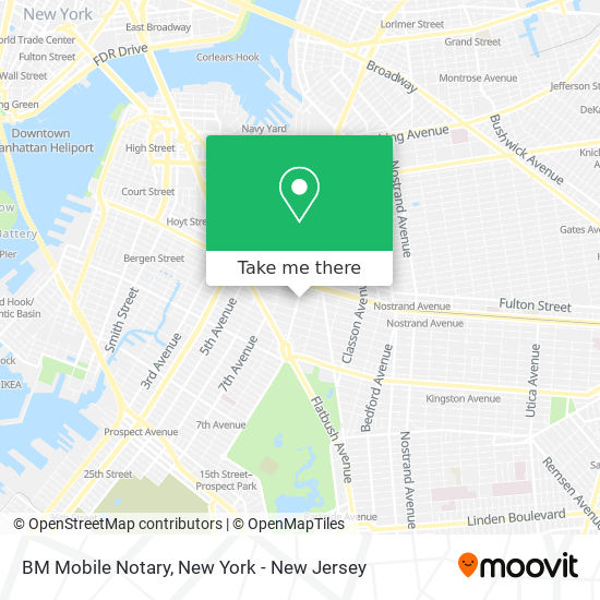 BM Mobile Notary map