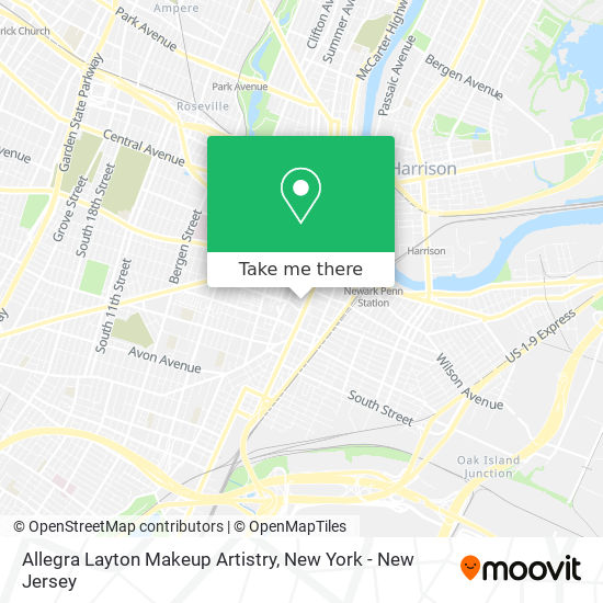 Mapa de Allegra Layton Makeup Artistry