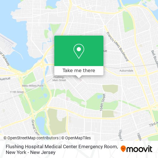 Mapa de Flushing Hospital Medical Center Emergency Room