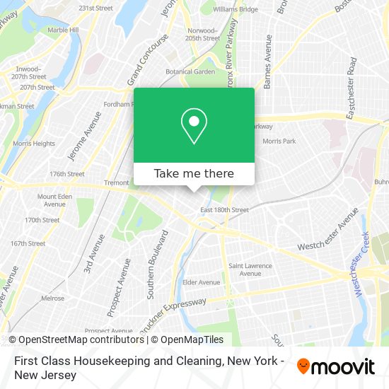 First Class Housekeeping and Cleaning map