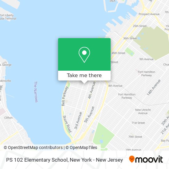 Mapa de PS 102 Elementary School