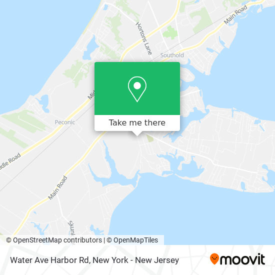 Water Ave Harbor Rd map