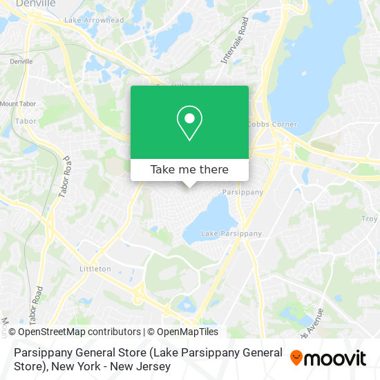 Parsippany General Store map