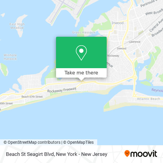 Mapa de Beach St Seagirt Blvd