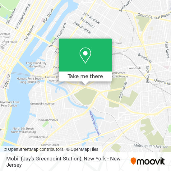 Mobil (Jay's Greenpoint Station) map