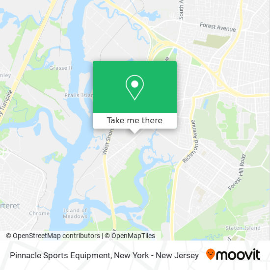 Pinnacle Sports Equipment map