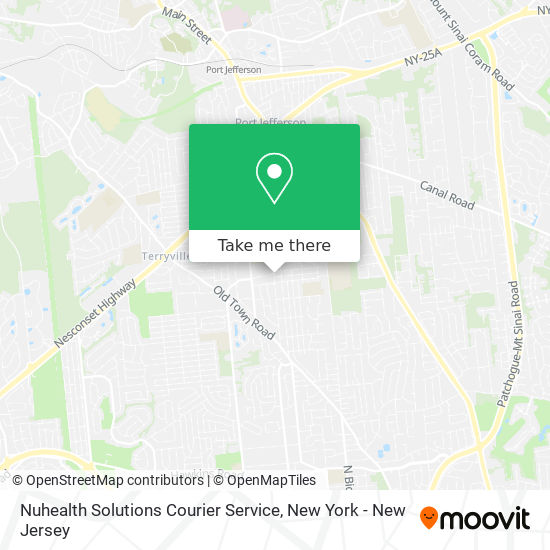 Nuhealth Solutions Courier Service map