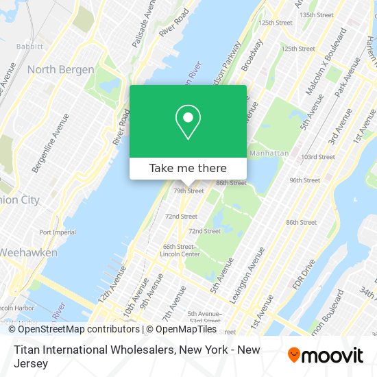 Titan International Wholesalers map