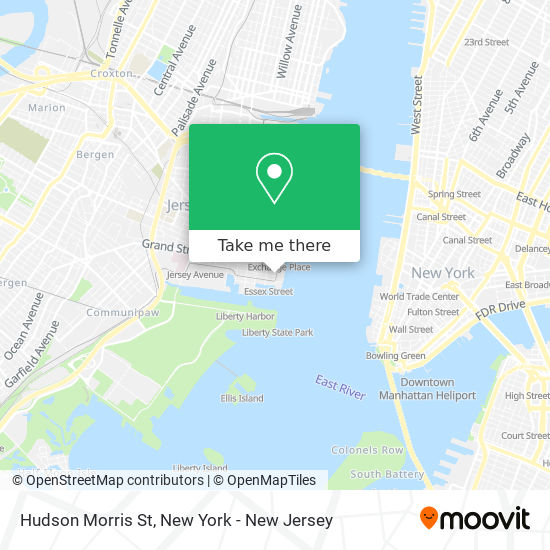 Mapa de Hudson Morris St