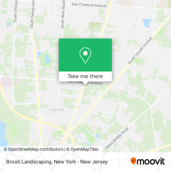 Brosh Landscaping map