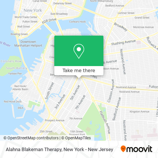 Alahna Blakeman Therapy map