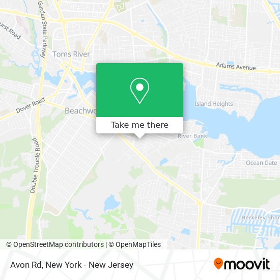 Avon Rd map