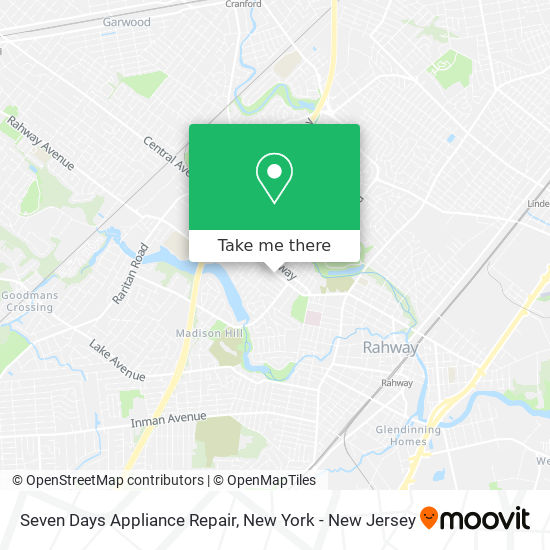 Seven Days Appliance Repair map