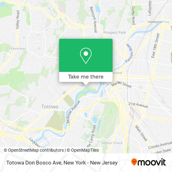 Mapa de Totowa Don Bosco Ave