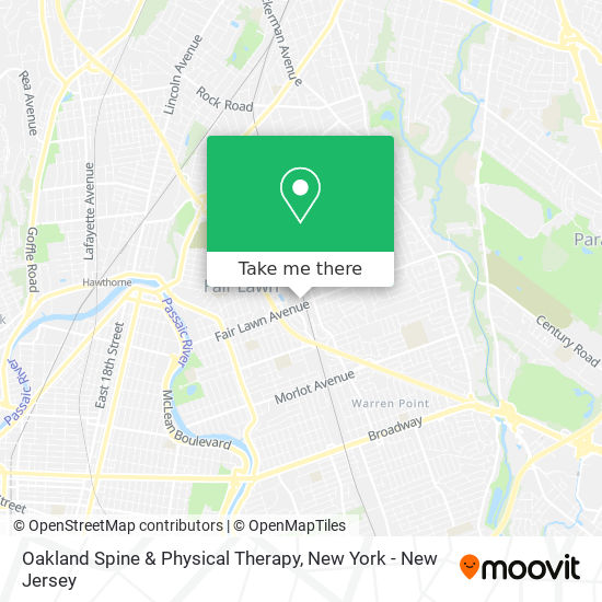 Oakland Spine & Physical Therapy map