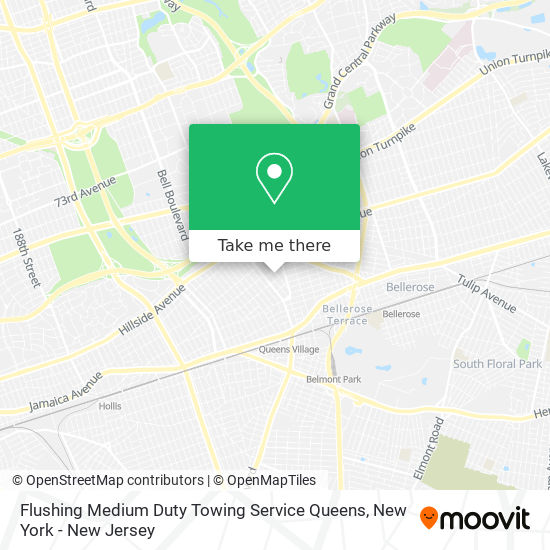 Mapa de Flushing Medium Duty Towing Service Queens