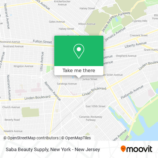 Saba Beauty Supply map