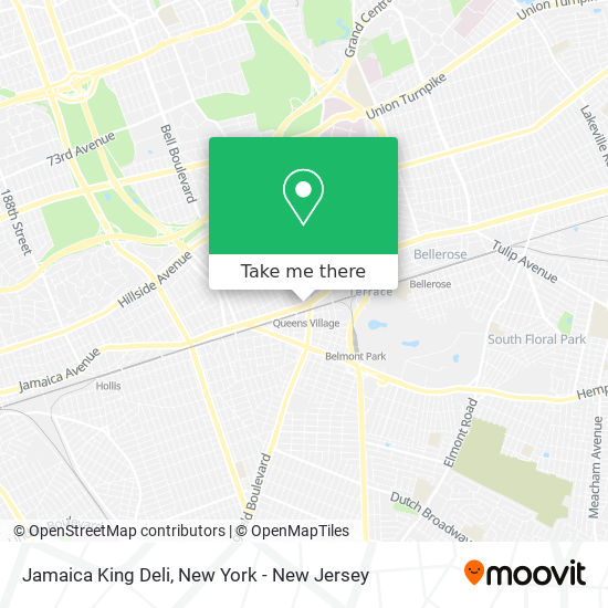 Jamaica King Deli map