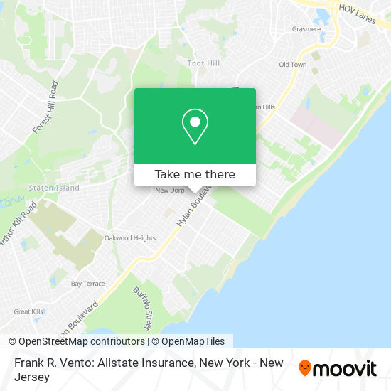 Mapa de Frank R. Vento: Allstate Insurance