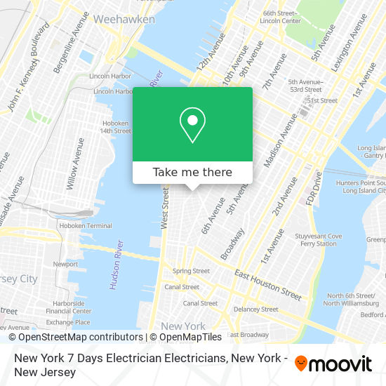 Mapa de New York 7 Days Electrician Electricians