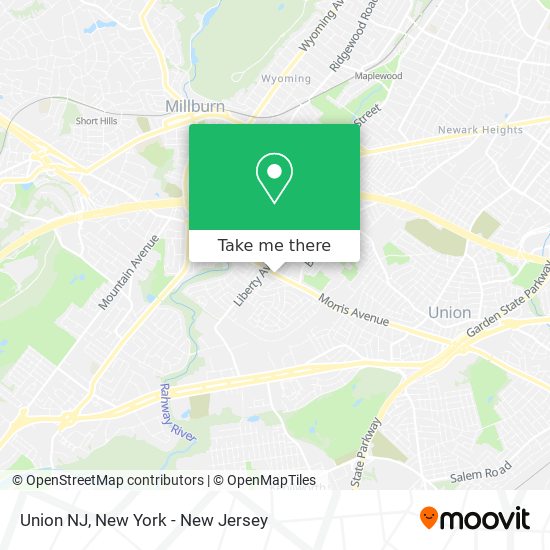 Union NJ map