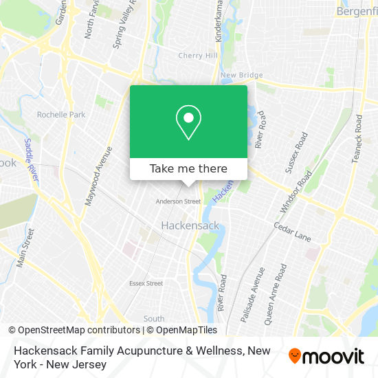 Hackensack Family Acupuncture & Wellness map