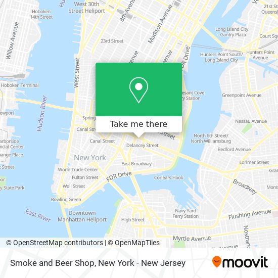 Smoke and Beer Shop map