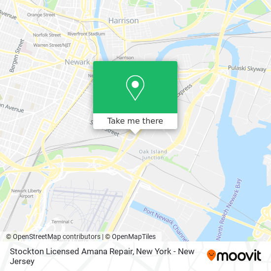 Stockton Licensed Amana Repair map