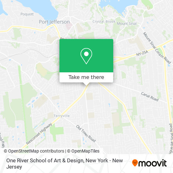 One River School of Art & Design map