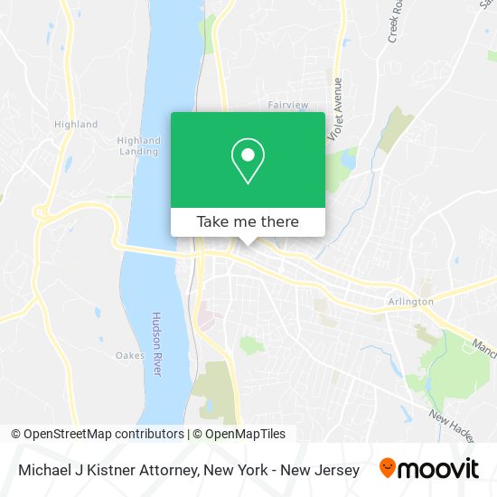 Michael J Kistner Attorney map