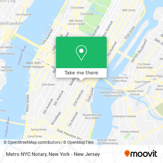 Mapa de Metro NYC Notary