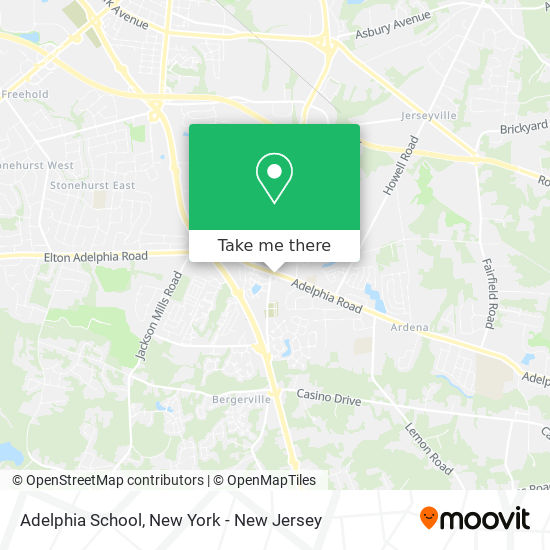 Adelphia School map