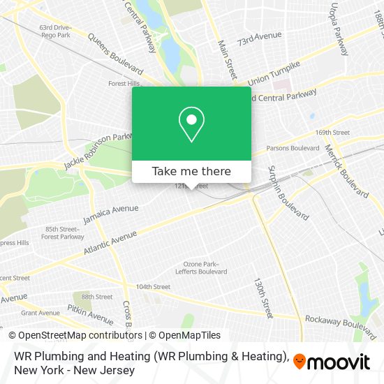 WR Plumbing and Heating map