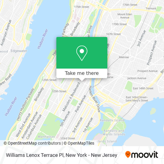 Williams Lenox Terrace Pl map